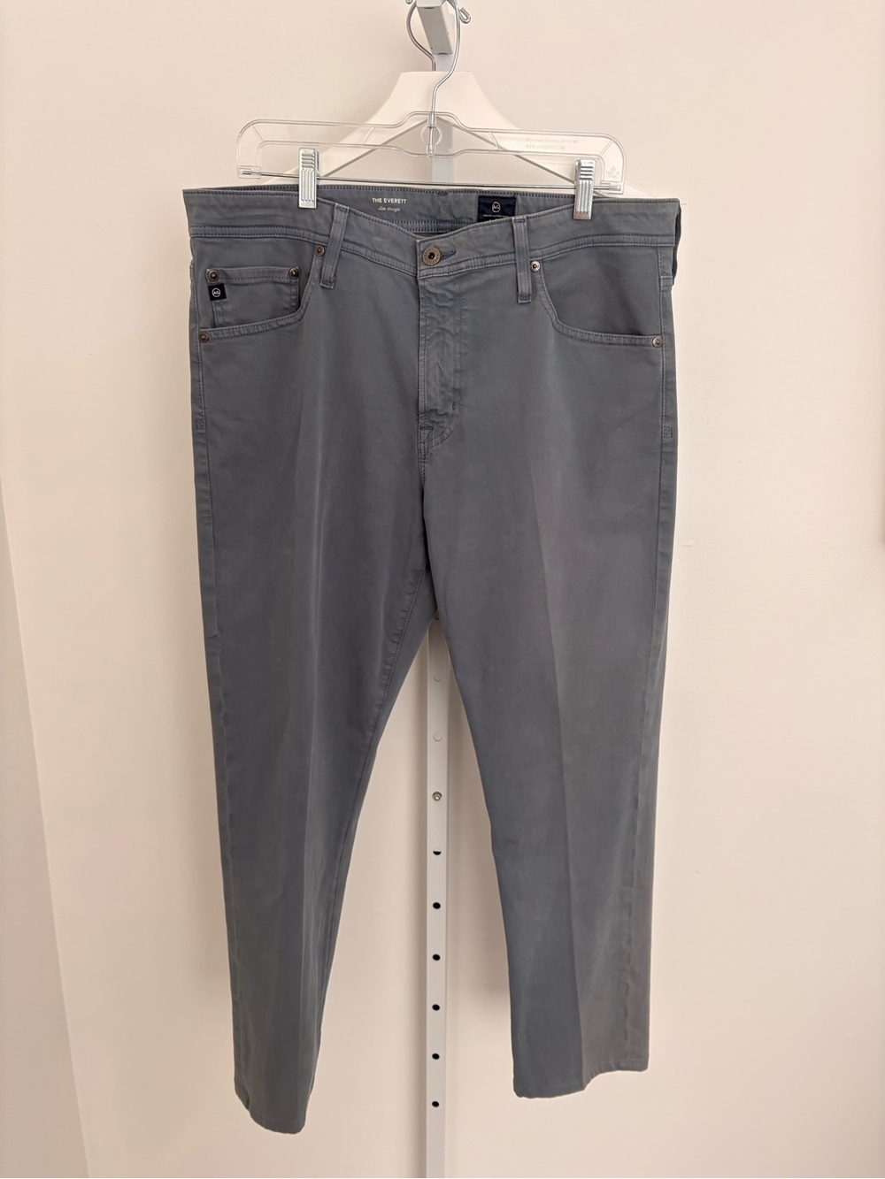 Ag Adriano Goldschmied Men's Straight Jeans in Gray